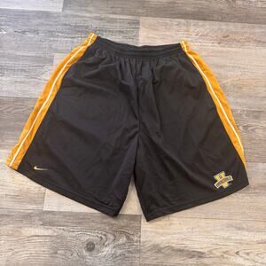 Vintage Nike Vanderbilt Commodores Black Yellow Men XL Mini Swoosh Sporty Shorts